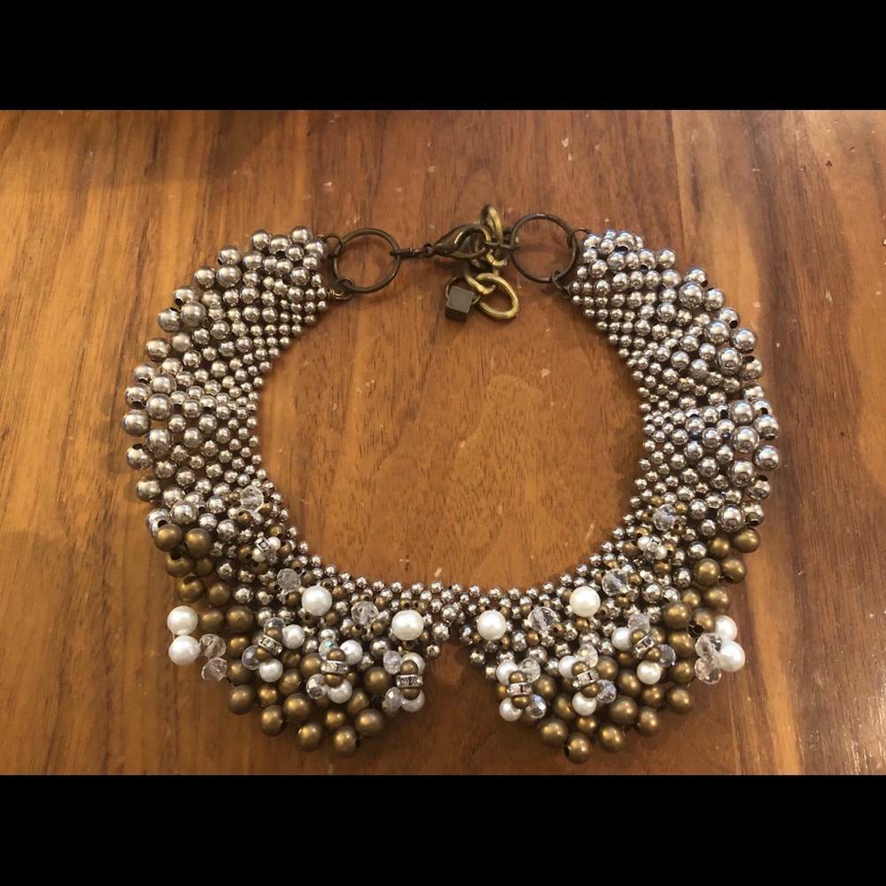 Beaded collar necklace